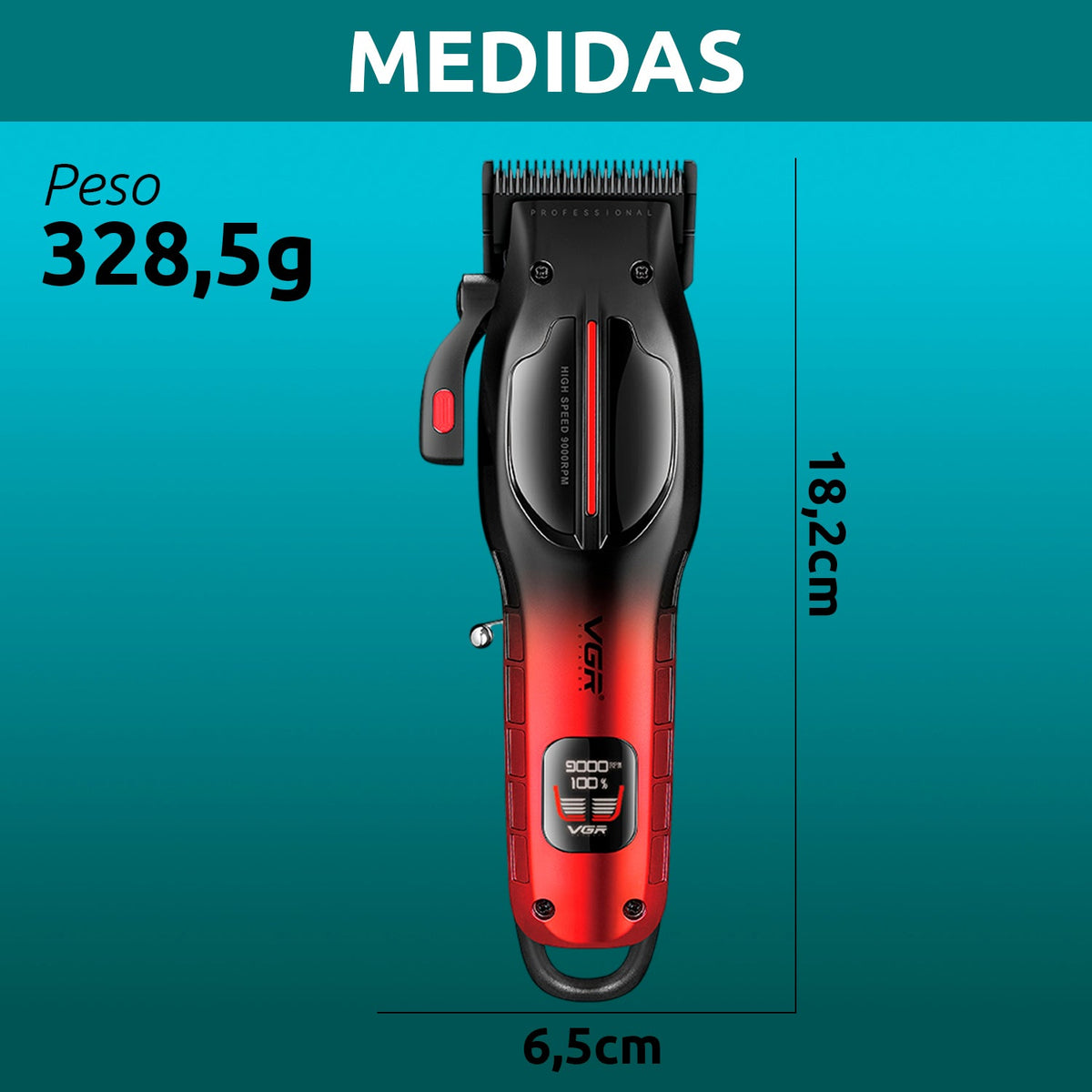 V-026 Máquina Profesional para Corte de Cabello VGR