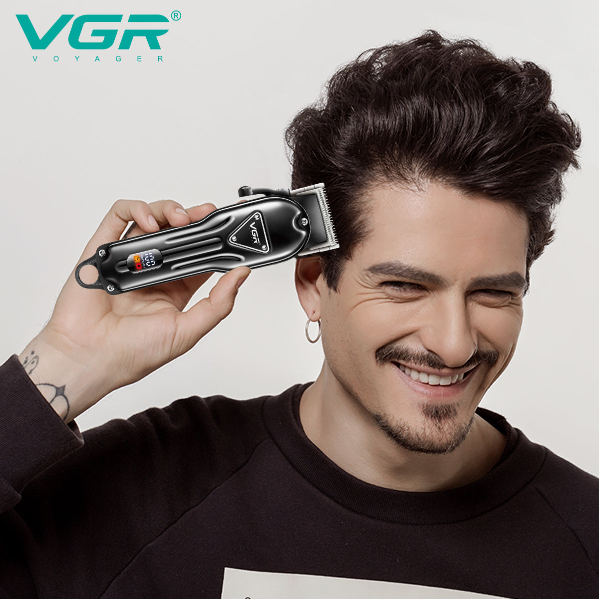 V-051 Rasuradora inalámbrica recargable por USB pantalla LED