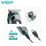 V-075 Rasuradora inalámbrica recargable por USB pantalla LED