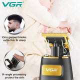 V-192 Rasuradora inalámbrica para cabello recargable por USB pantalla LED