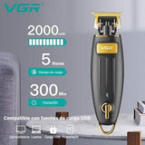 V-192 Rasuradora inalámbrica para cabello recargable por USB pantalla LED