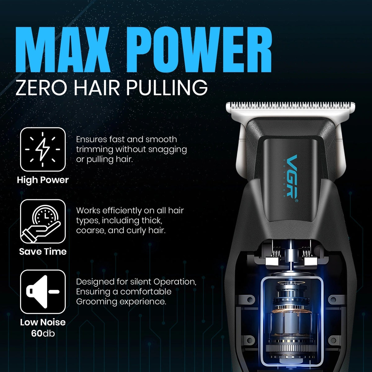 VGR V-253 Recortadora Profesional de Cabello
