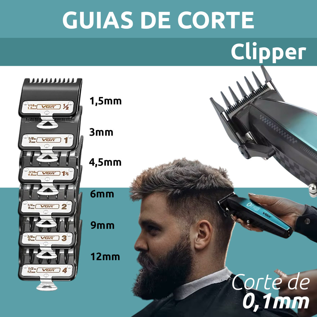 VGR V-270 Máquina Profesional para Corte de Cabello