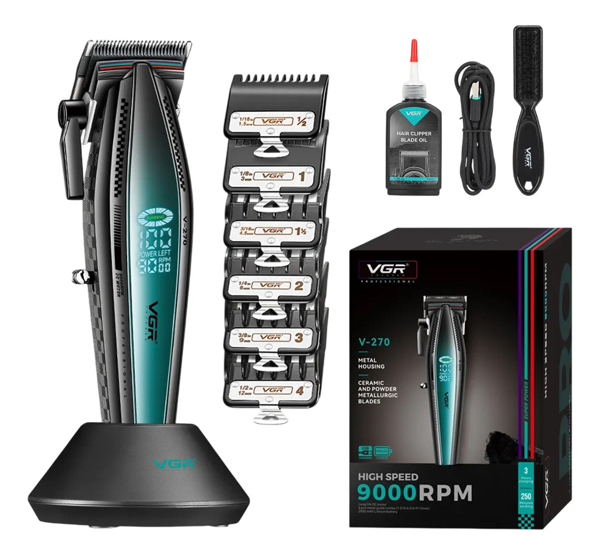 VGR V-270 Máquina Profesional para Corte de Cabello