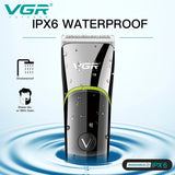 V-295 máquina de corte de pelo VGR recargable, IPX6 resistente al agua, portátil