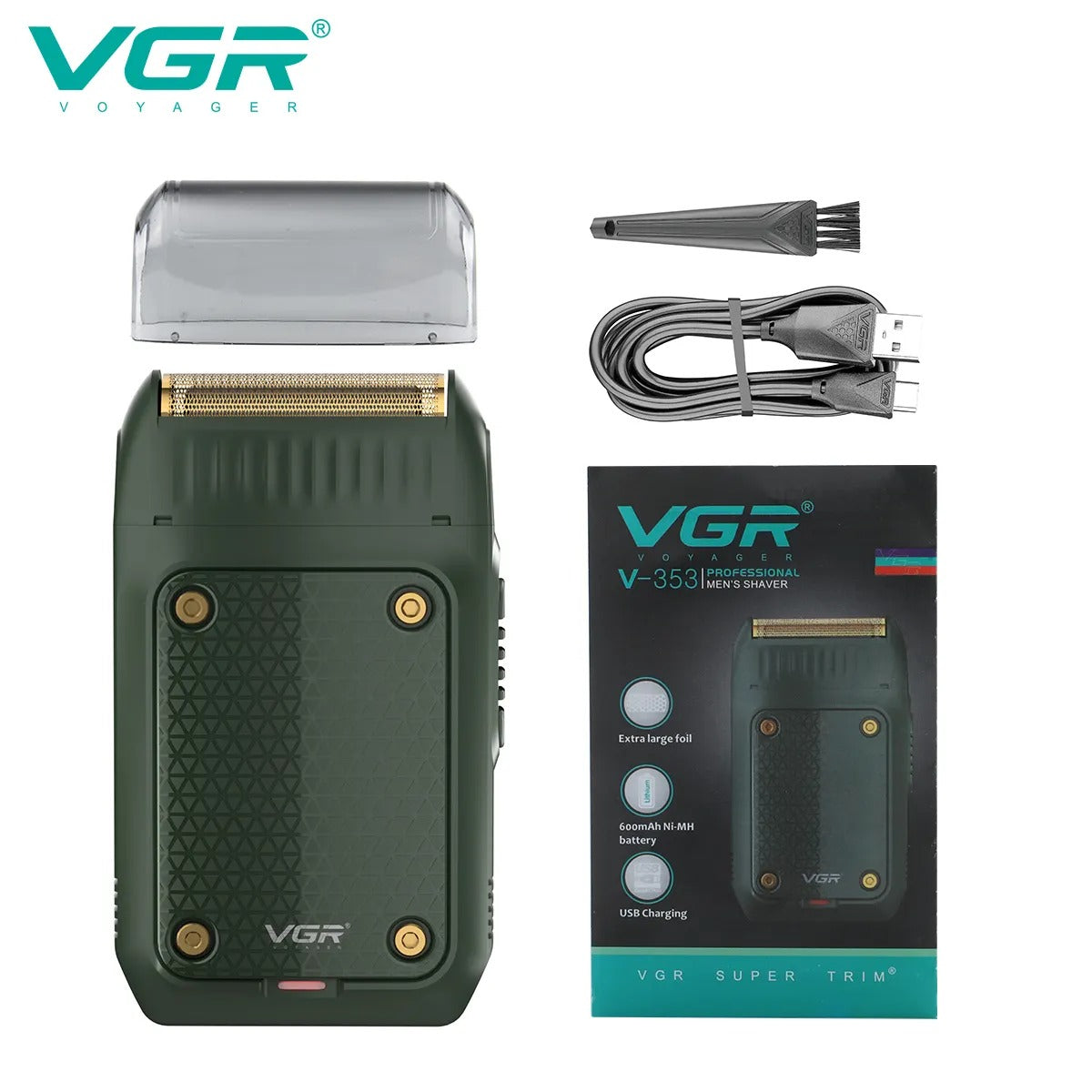 V-353 Afeitadora Eléctrica Profesional Recargable de Única Cuchilla para Hombre
