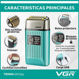 V-357 Rasuradora impermeable recargable por USB pantalla LED