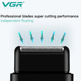 V-390 Profesional Afeitadora Eléctrica Ultra Delgada Recargable