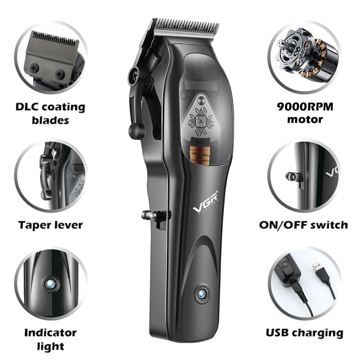 V-653 Rasurado para hombre recortadoras de pelo