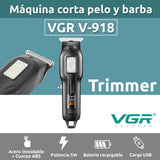 V-918 Rasuradora inalámbrica recargable por USB pantala LED