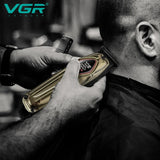 V-945 Rasuradora para cabello inalámbrica recargable por USB pantalla LED