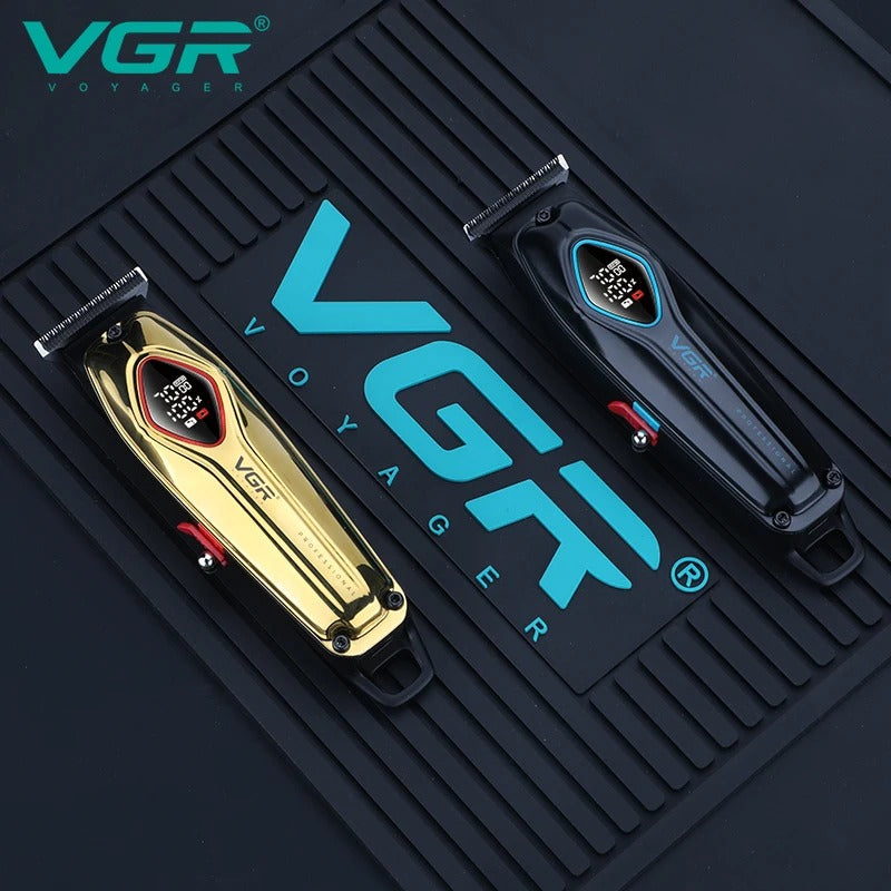 V-945 Rasuradora para cabello inalámbrica recargable por USB pantalla LED