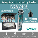 V-949 Máquina Patillera Pelo Nariz 2en1 VGR