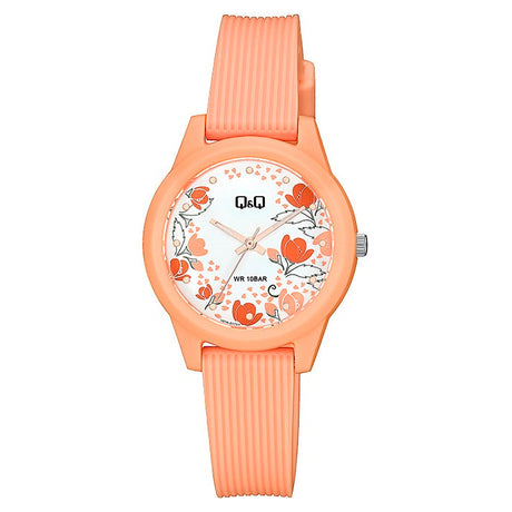 V01A Reloj QQ Análogo para Mujer Correa de Caucho