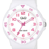 V07A QQ Reloj Análogo de Caucho Color Rosado para Señorita