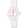 V07A QQ Reloj Análogo de Caucho Color Rosado para Señorita