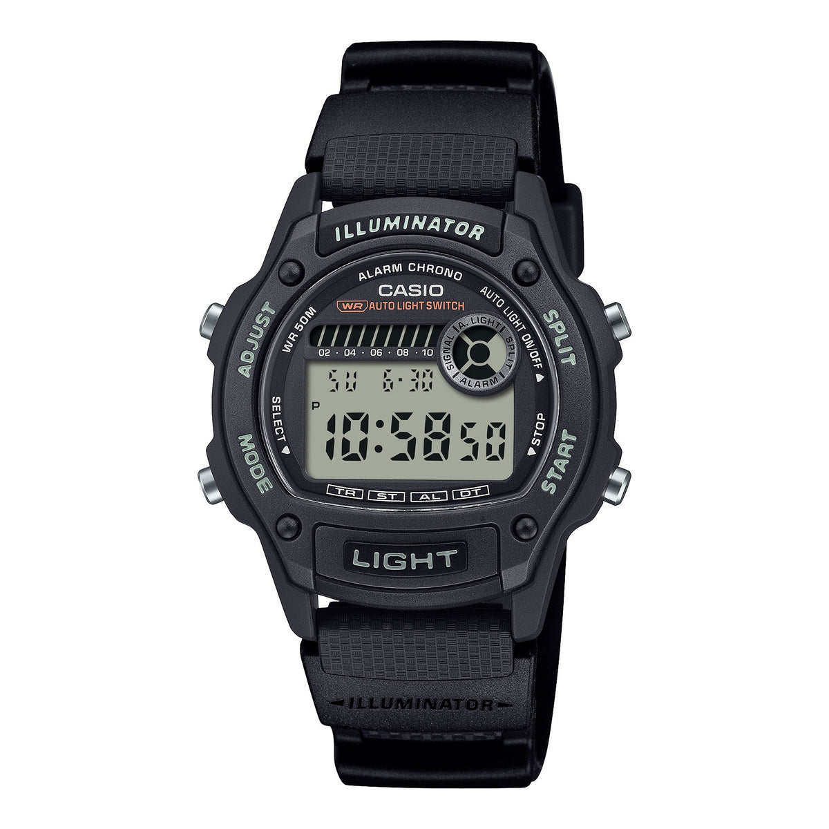 W-220H Reloj Casio de hombre pulsera de silicona digital