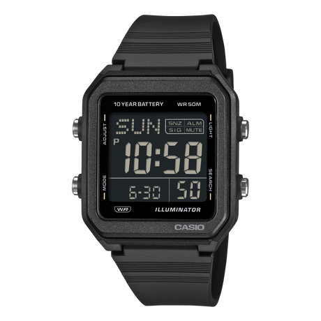W-221H Reloj Casio unisex correa de caucho digital