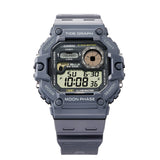 WS-1700 Casio Gráfica de marea, Illuminator, 10 años de batería, Fase Lunar Reloj para Hombre Pulsera de Caucho Digital