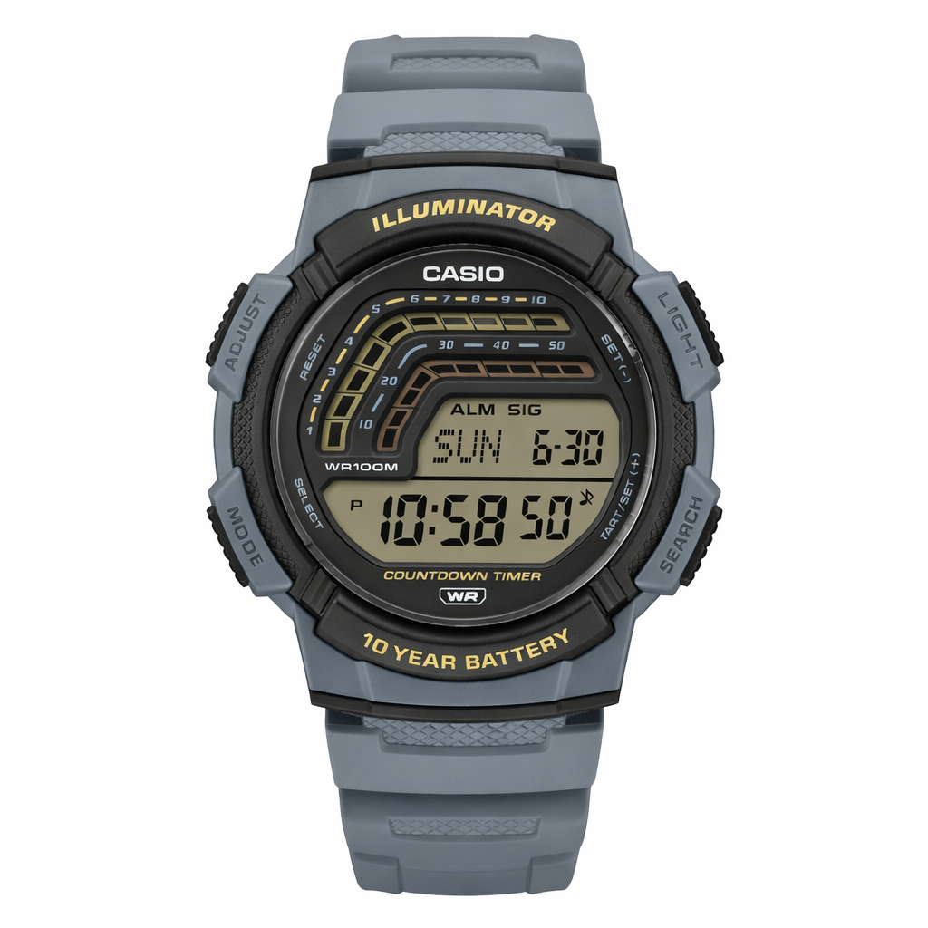 WS-1800 Reloj Casio de hombre correa de resina digital