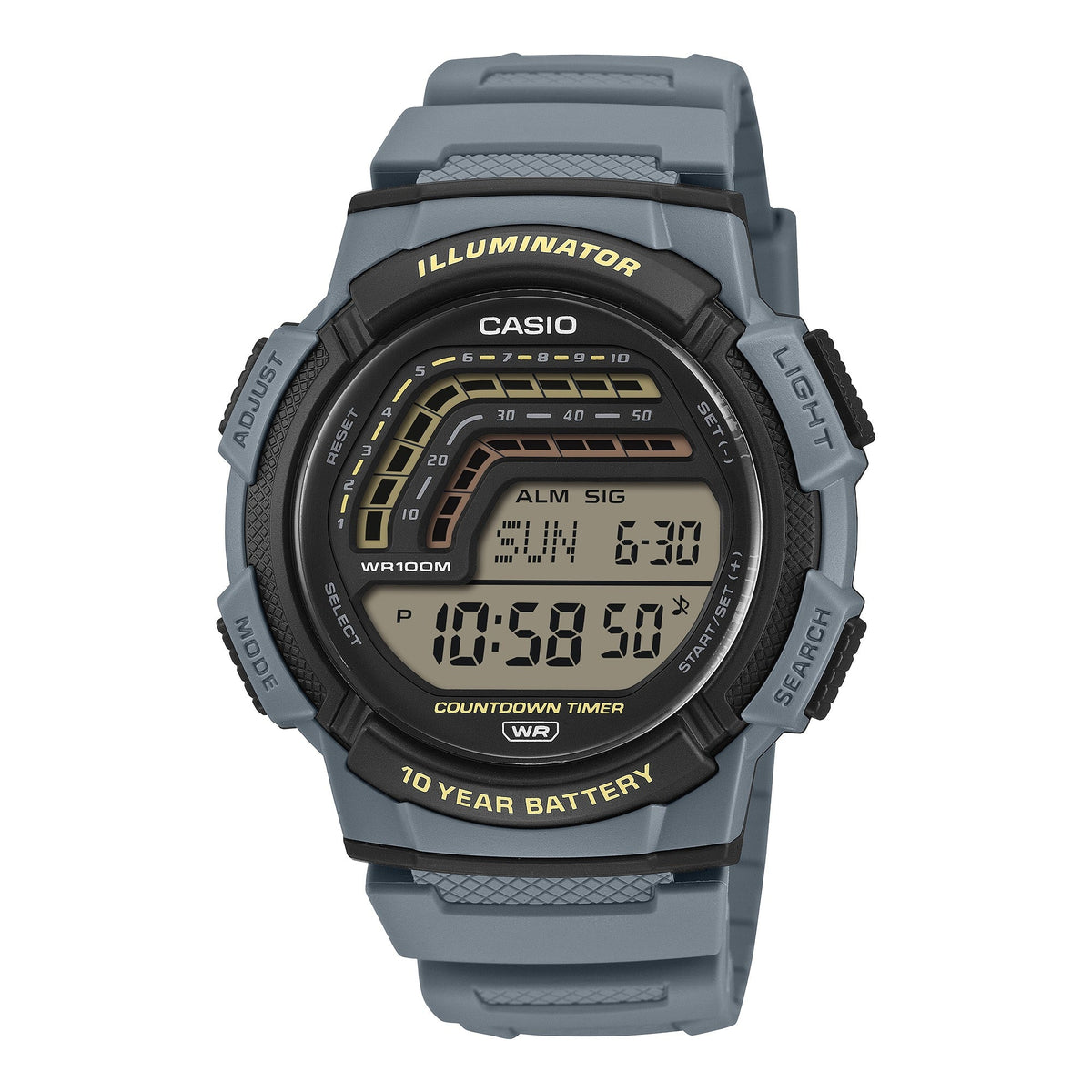 WS-1800 Reloj Casio de hombre correa de resina digital