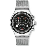 YVS401GB Reloj Swatch Blackie de hombre pulsera mesh 42mm