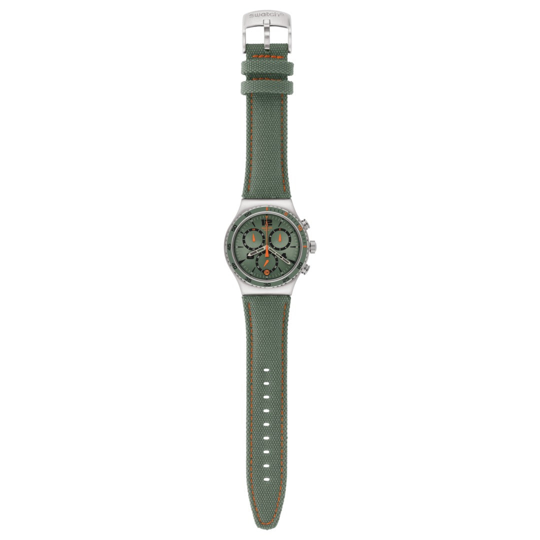 YVS402 Reloj Swatch L'Heure du Marais de hombre correa de tela