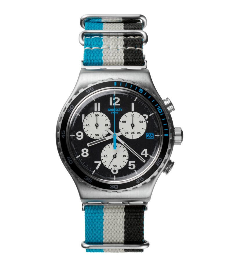 YVS409 Reloj Swatch Skybond de hombre correa de tela