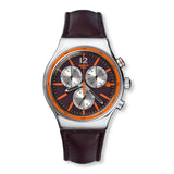 YVS413 Reloj Swatch Irony Prisoner de hombre correa de cuero