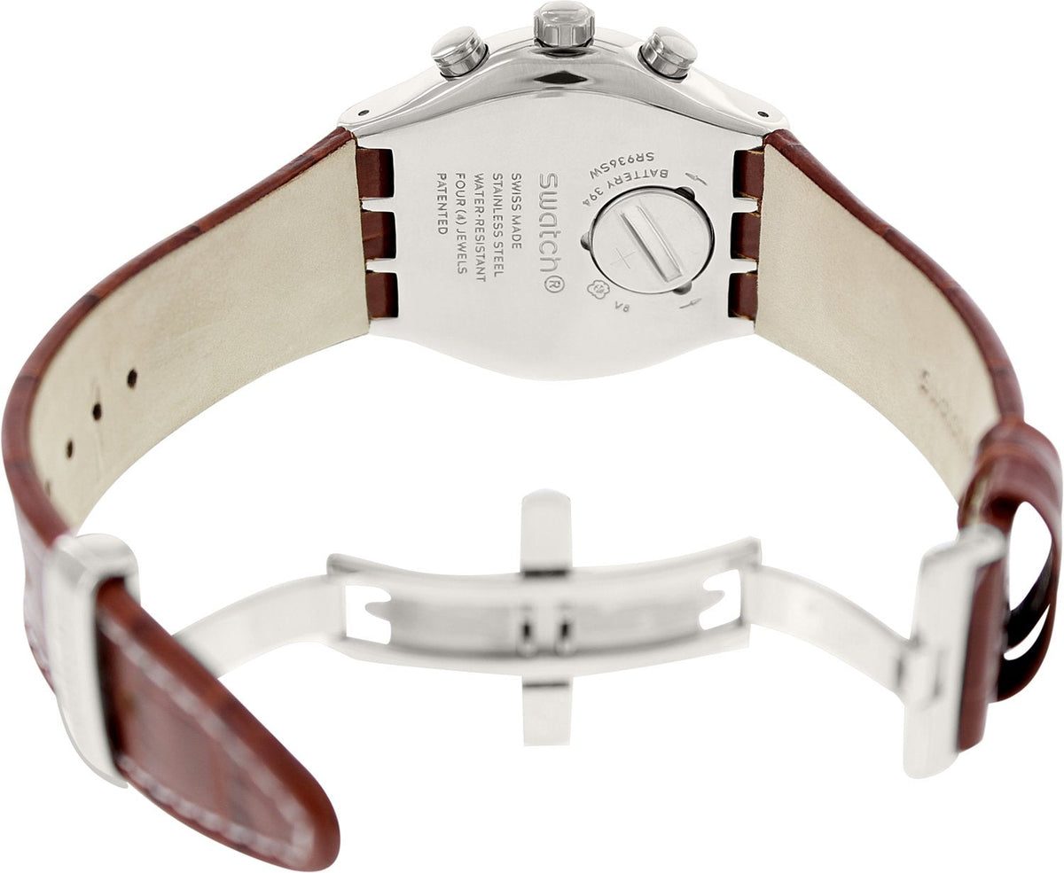 YVS414 Reloj Swatch Back To the Roots de caballero correa de piel