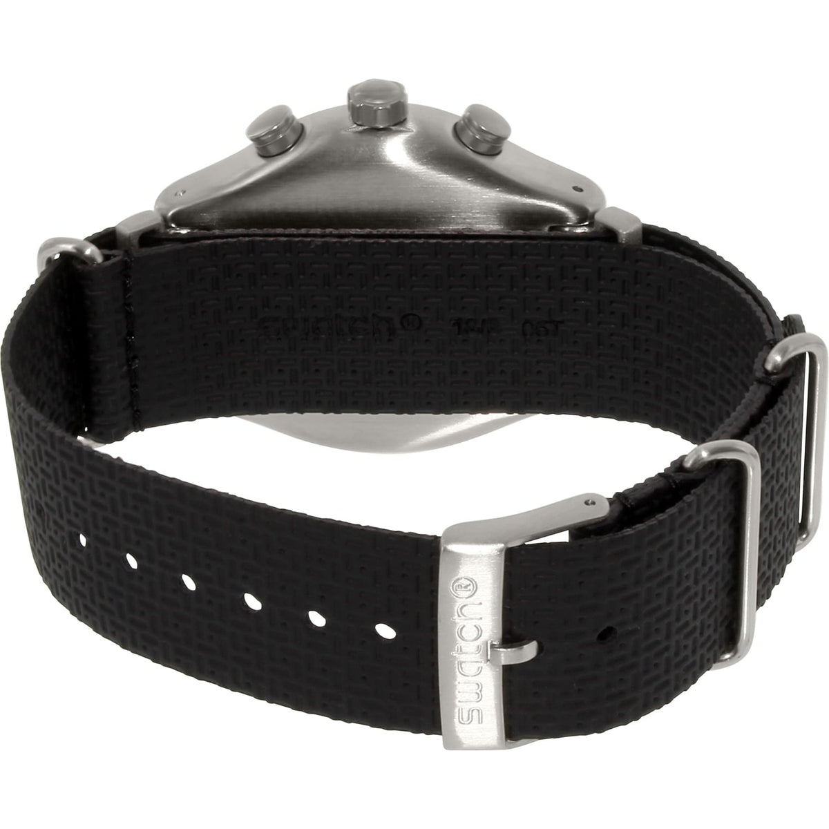 YVS422 Reloj Swatch Orange Teeth de hombre correa de tela