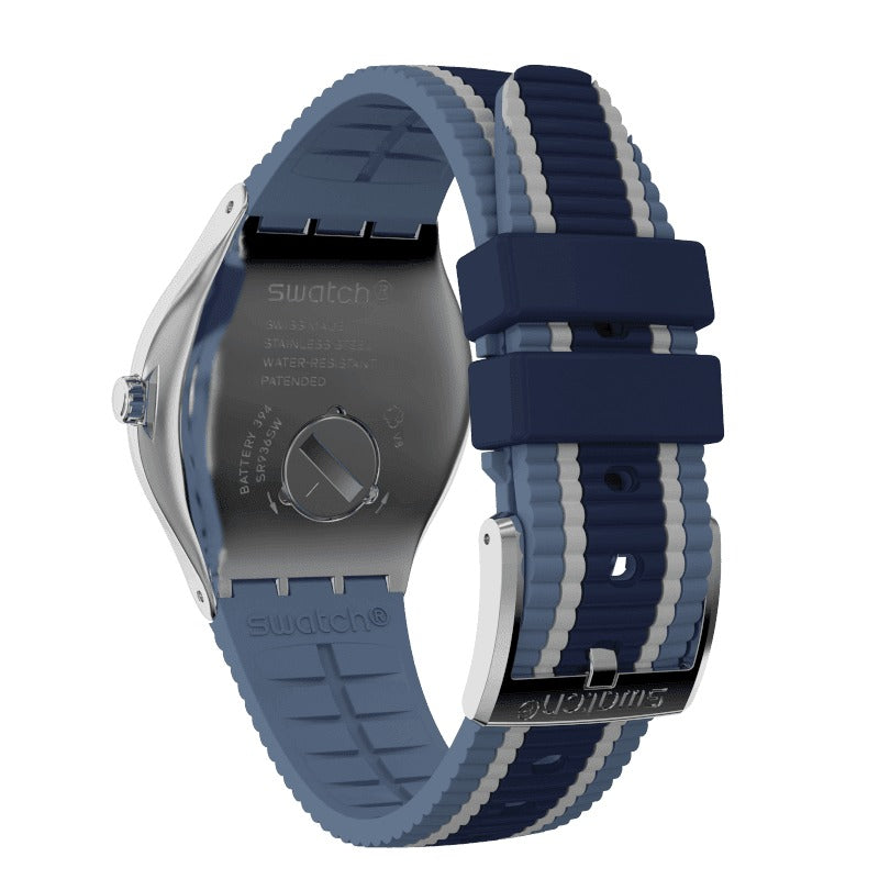 YWS436 Reloj Swatch Bluora de hombre correa de silicona