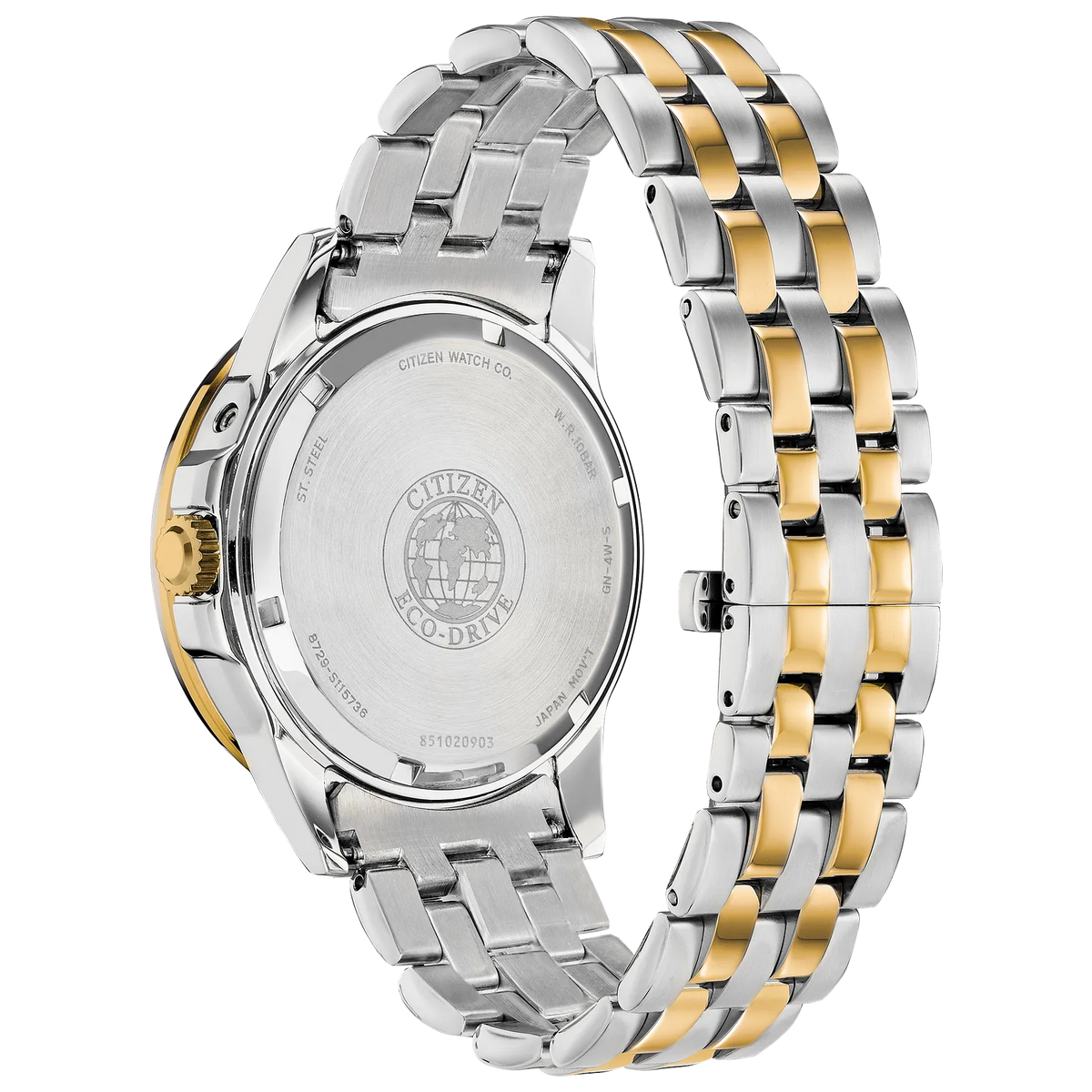 bu0054-52l Reloj Citizen de caballero pulsera de metal 44 mm