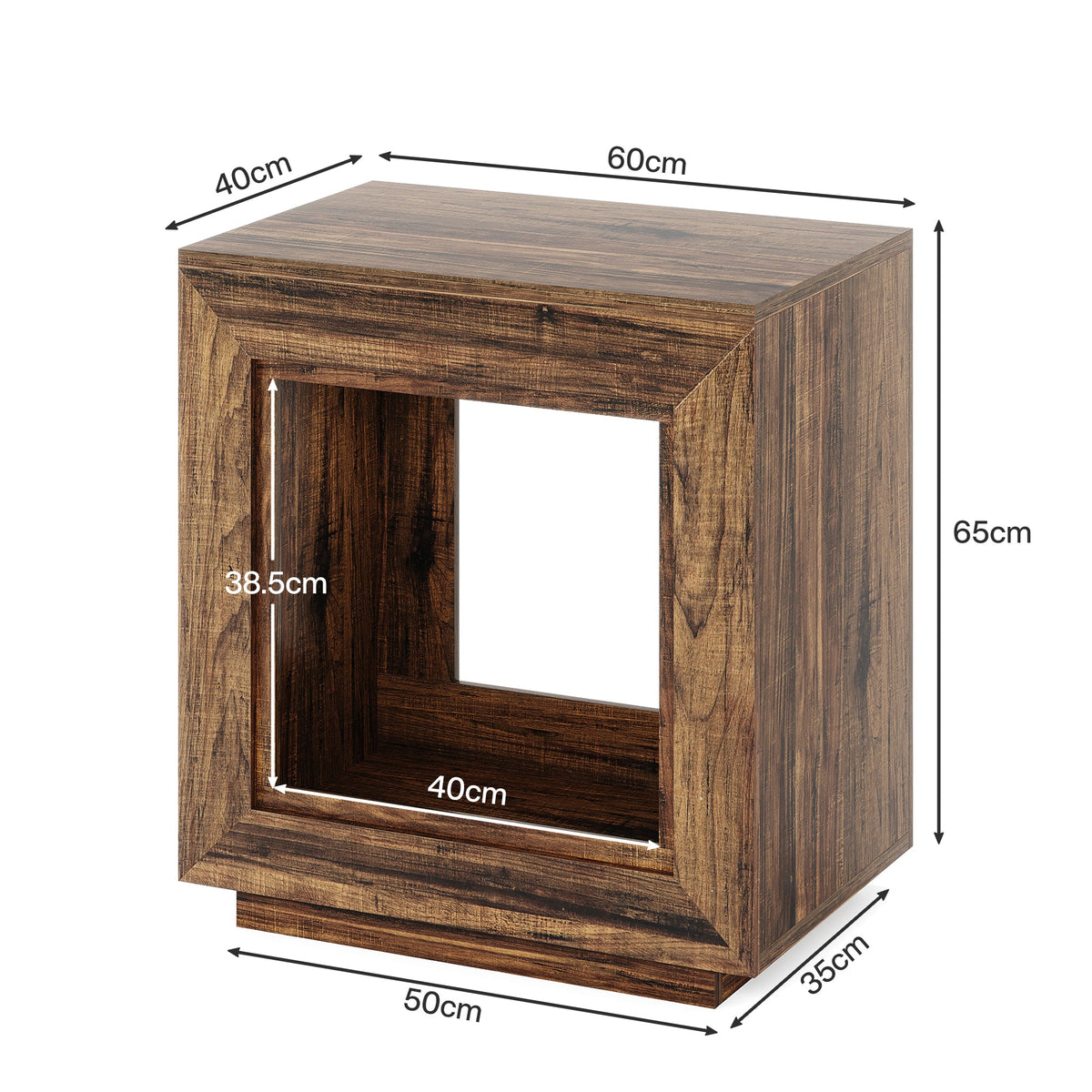 HOGA-JW0911 Mesa de noche Tribesigns de madera