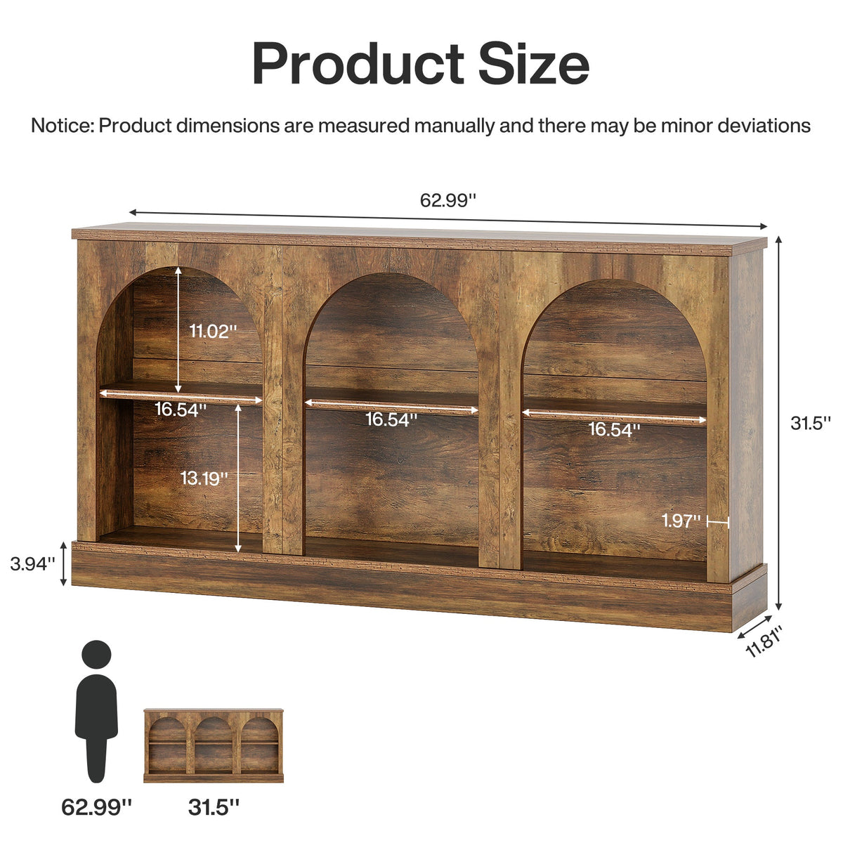 HOGA-JW0910 Mueble de MDF Tribesigns para almacenamiento