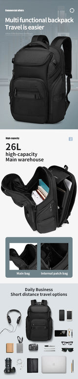 9799 Mochila Ozuko de gran capacidad 26 lb impermeable