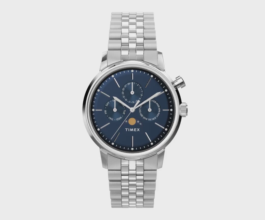 TW2W51300 Reloj Timex Marlin Moon Phase de hombre correa de metal