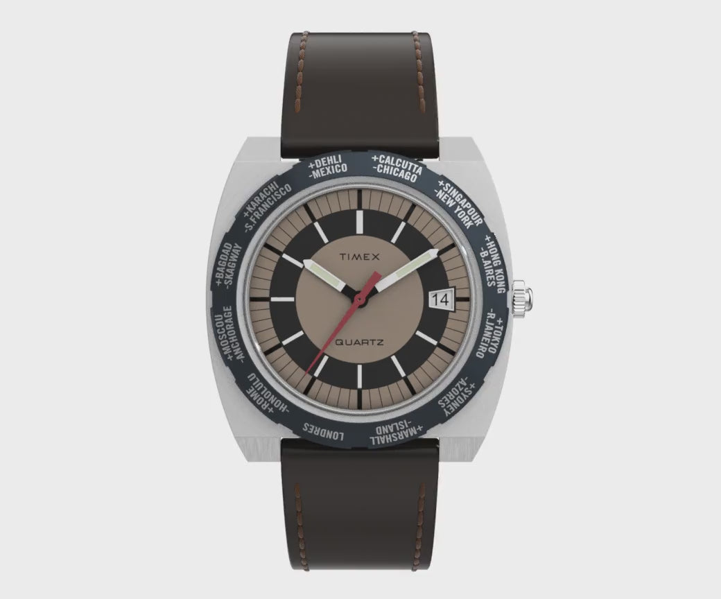 TW2Y31300 Reloj Timex Q de hombre correa de cuero