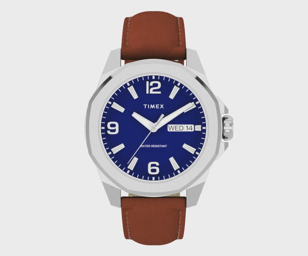 TW2W92800 Reloj Timex Essex Day de hombre correa de cuero