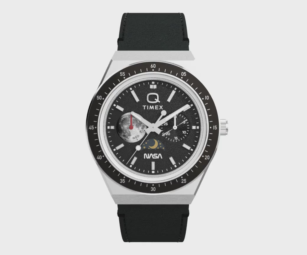 TW2Y56800 Reloj Timex Q NASA de hombre correa de piel