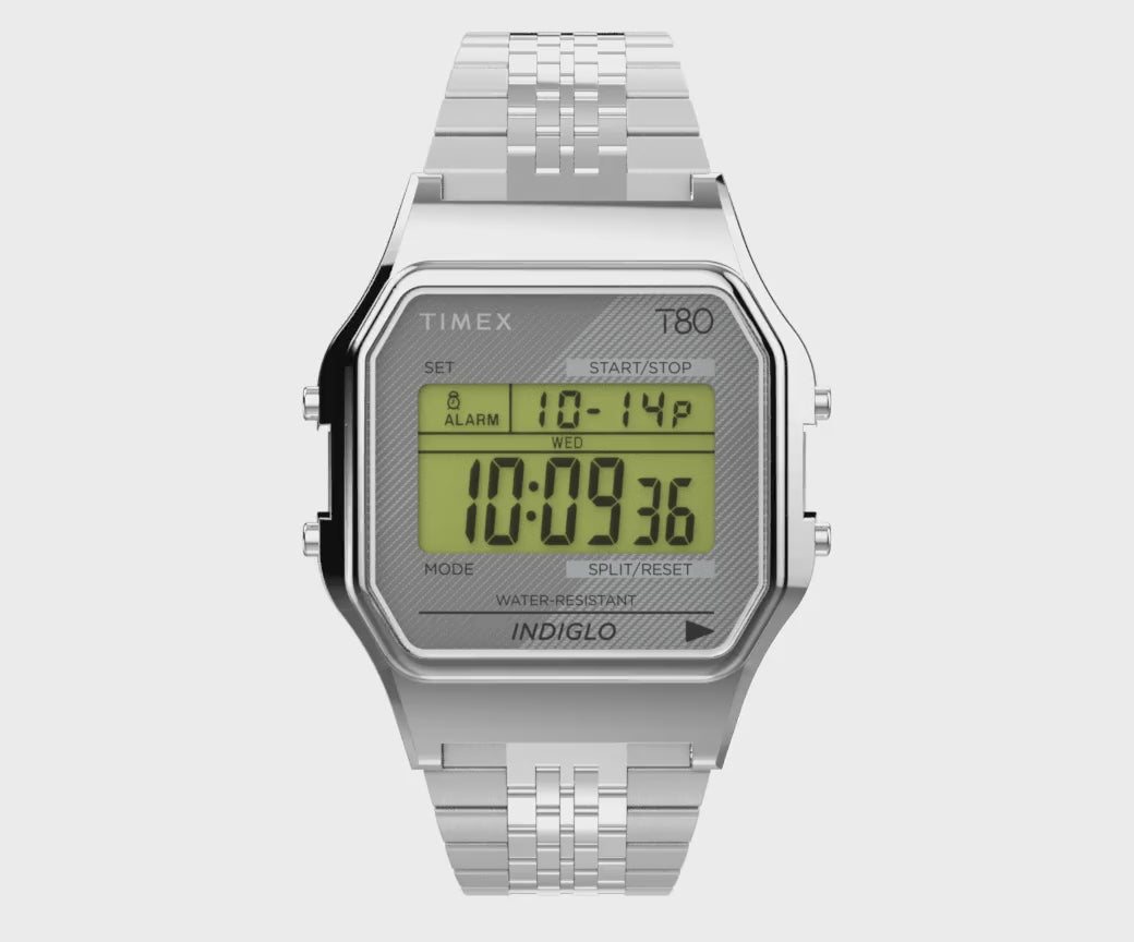 TW2R79300 Reloj Timex T80 unisex correa de metal