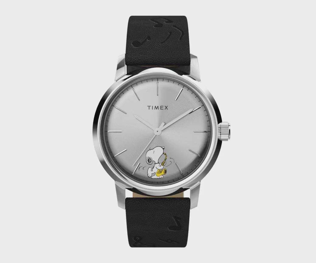 TW2W68800 Reloj Timex Marlin Snoopy de hombre correa de cuero