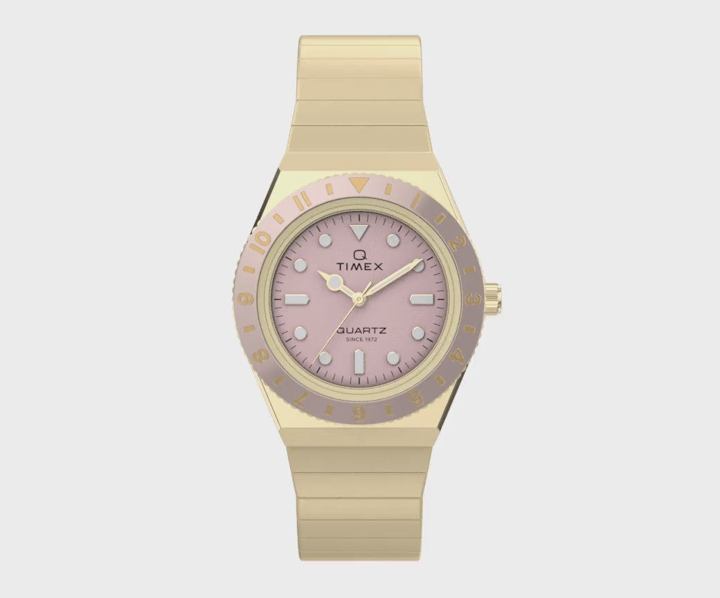 TW2Y57400 Reloj Timex Q Mini de dama pulsera de metal