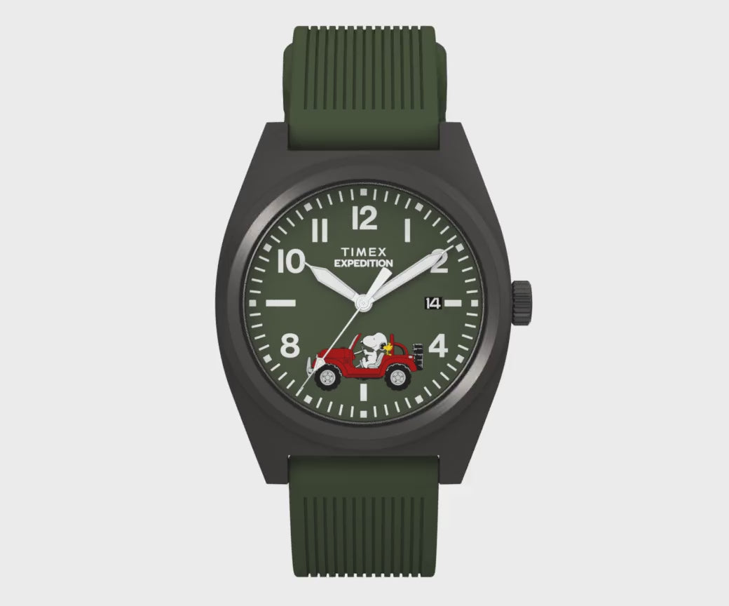 TW2Y52500 Reloj Timex Expedition Snoopy Road de hombre correa de silicona