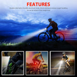 TS-BL654 Luces de Ciclismo Impermeables set de Luces Delanteras y Traseras